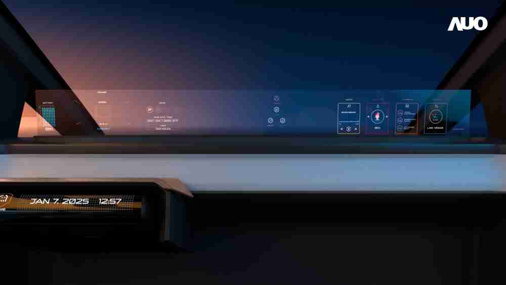 壹号平台无界透明显示接口(Horizon Image Glass)透过车运算方案整合仪表板、、、、中控台及副驾显示器，，，一体式全景呈现，，，提供乘用者清晰的前方视野、、、行车必要信息与娱乐功能